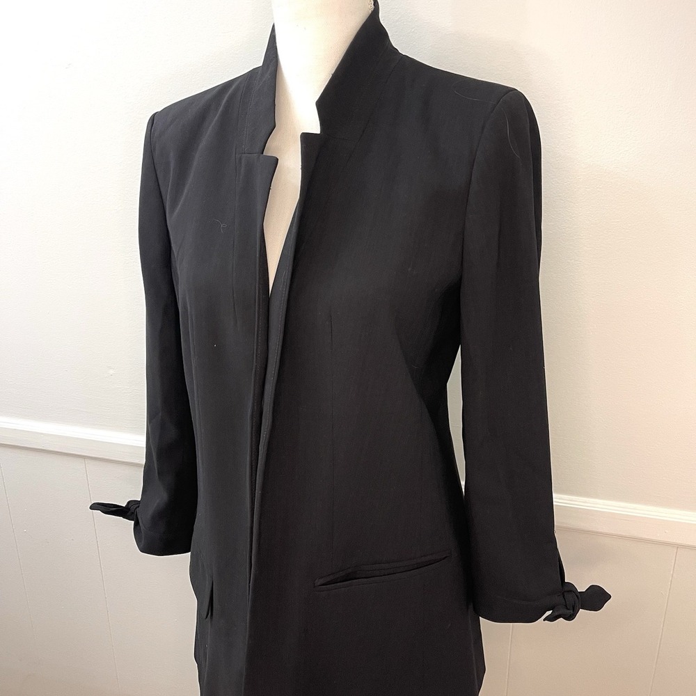 LOFT‎ Women's Black Blazer 3/4 Sleeve Notch Collar Size Small